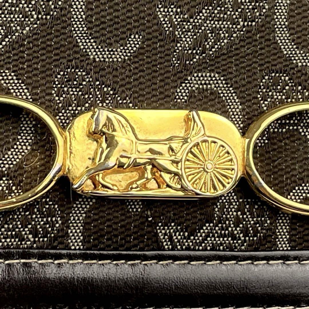 美品】CELINE セリーヌ ショルダーバッグ 馬車金具 C サルキー 美品】CELINE セリーヌ ショルダーバッグ 馬車金具 C サルキー