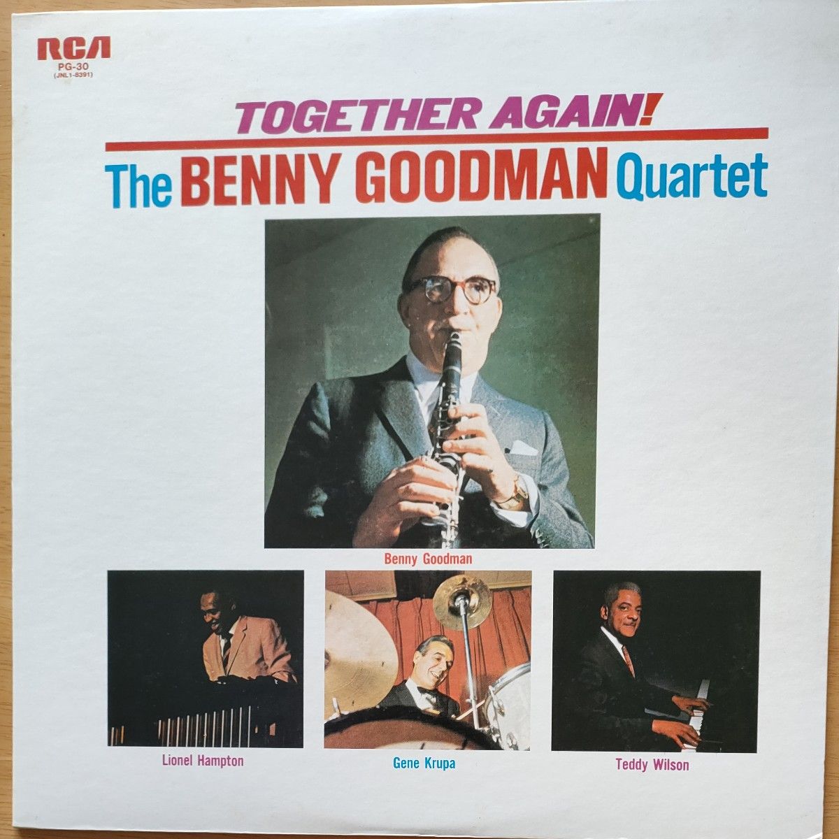 The BENNY GOODMAN QUARTET/TOGETHER AGAIN！： RCA LP 国内盤