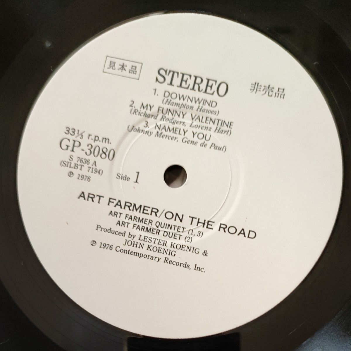 ART FARMER アート ファーマー /ON THE ROAD： LP CONTEMPORARYキングレコード見本盤白盤