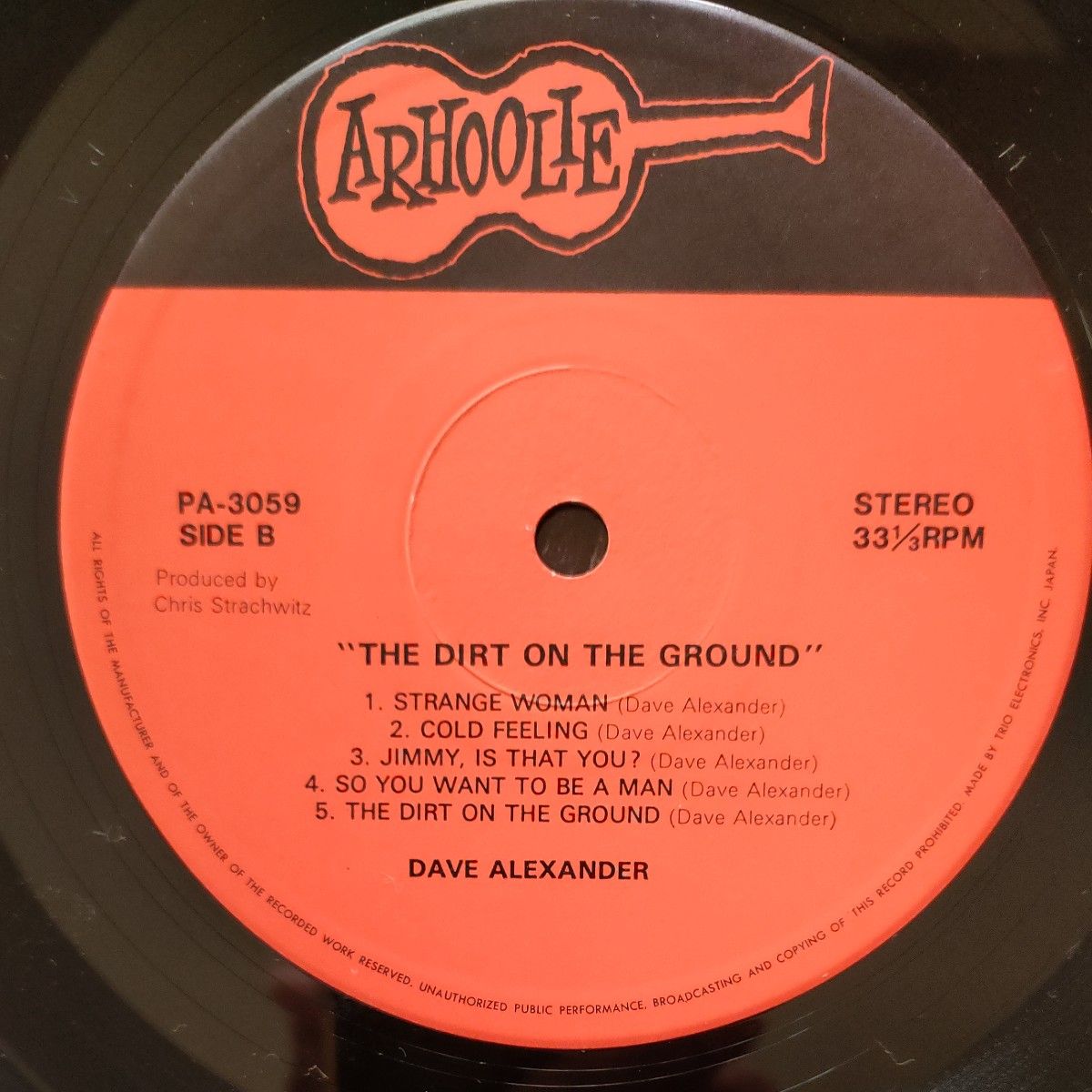 DAVE ALEXANDER：The Dirt On the Ground/LP ArhoolieBlues・ トリオ国内盤