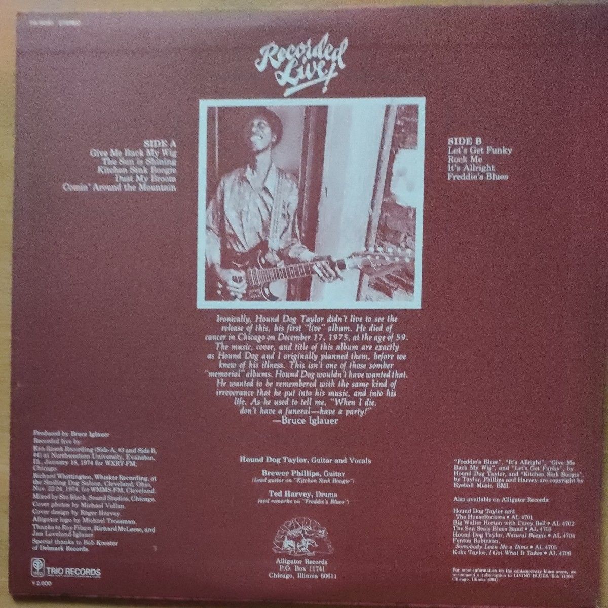 Haund Dog Taylor&The House Rockers：Bewwre of the Dog  国内盤見本盤 LP