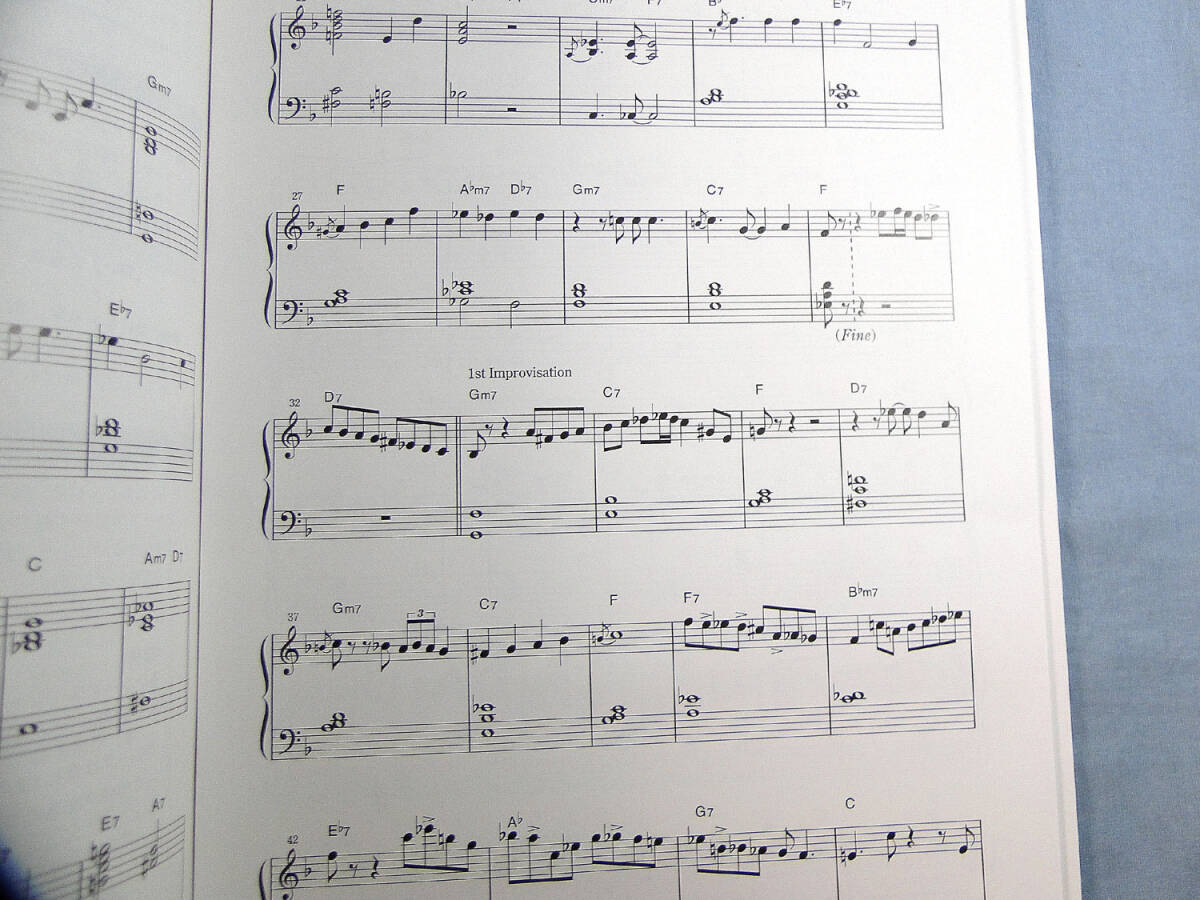 o) CDブック ジャズピアノ STANDARDS インプロヴィゼ-ション・ワ-クショップ[1]5355_画像3