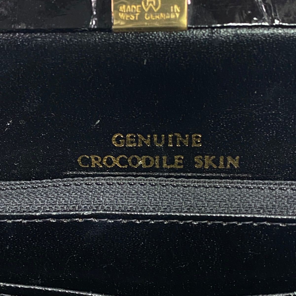  суммировать много экзотический кожа крокодил Ostrich wani кожа черный ko питон и т.п. сумка мелкие вещи No-brand комплект [d1328]
