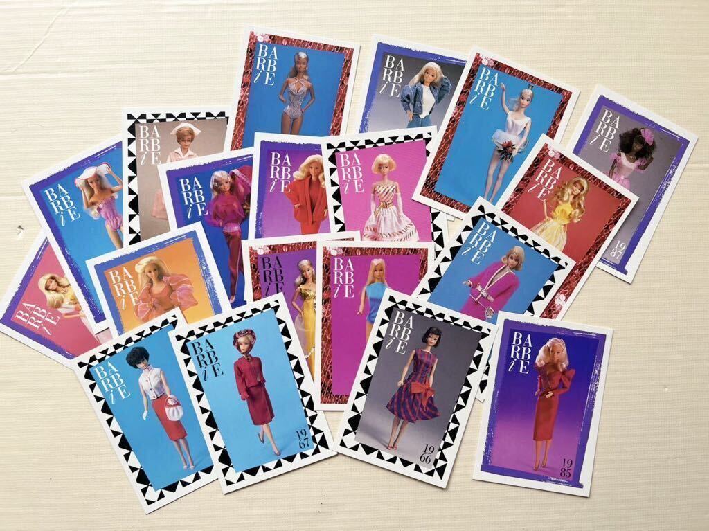 【匿名配送】1990年 当時もの バービー ヴィンテージトレーディングカード & コレクターポスター セット(トレカ Barbie マテル 初版 年代物_画像2