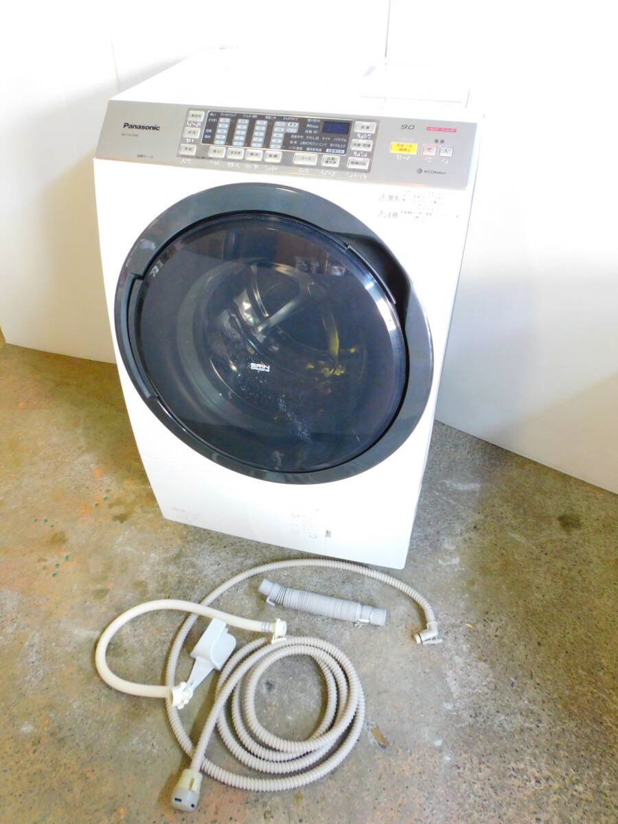 m669 Panasonic パナソニック ドラム式洗濯乾燥機 洗濯9kg/乾燥6kg NA-VX5300L-W エコナビ 左開き 泡洗浄_画像1