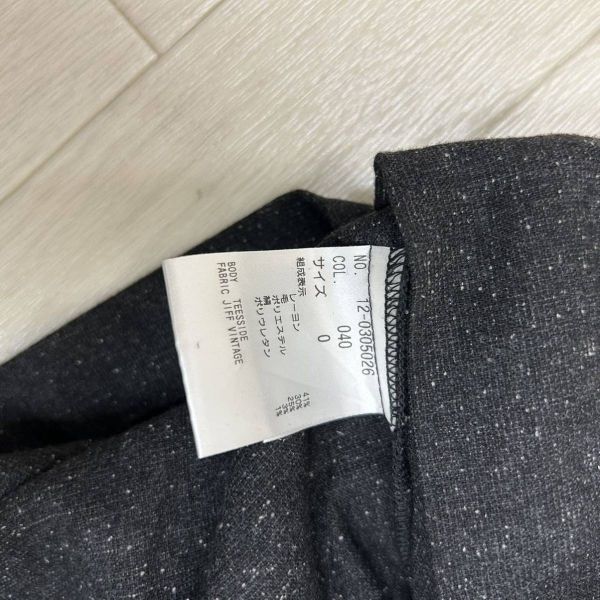 a044 PLST plus te tunic One-piece size 0 gray black rayon wool 