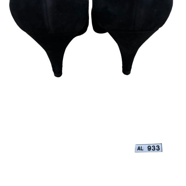 AL933 renoma レノマ レディース パンプス 36 約 23cm ブラック スエード_画像10