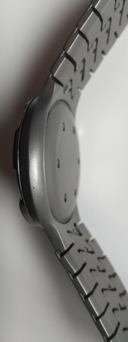 ポルシェデザイン オーシャン 自動巻腕時計 ジャンク扱 ムーヴメント稼働 ベルト ベルト部品欠品 竜頭・ベゼル固着 1980年代 昭和 の画像6
