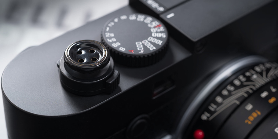 【ROCK’N ROLL】ロックンロール オリジナルソフトレリーズボタン ブラック LEICA M型_画像1