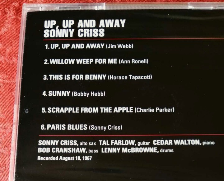 SONNY CRISS / UP,UP AND AWAY_画像3