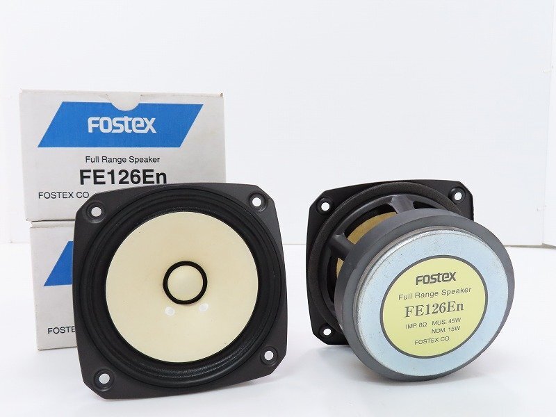 #*[ unused ]FOSTEX FE126En 8Ω speaker unit pair fos Tec s original box attaching *#021012003m*#