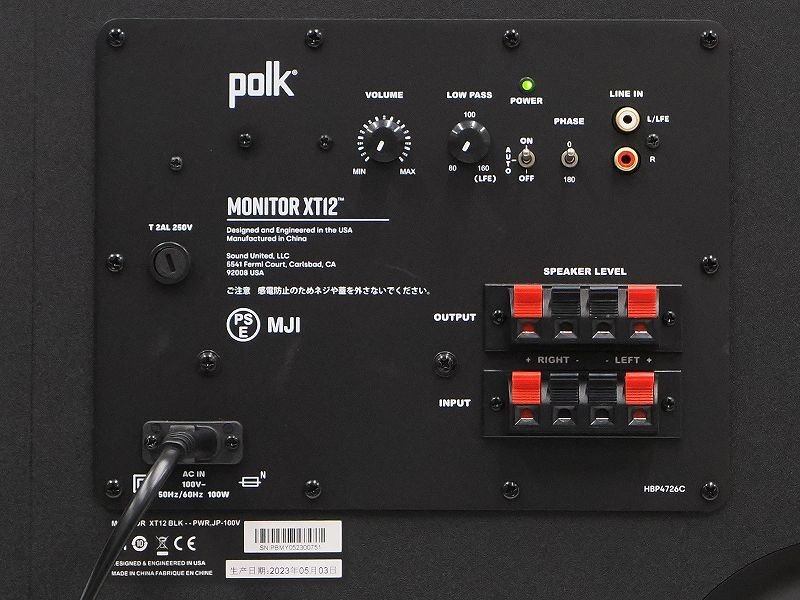 ^v[ вся страна отправка возможно ]Polk Audio Monitor XT12 сабвуфер MXT12 свинина аудио оригинальная коробка есть ^V020456006m^V