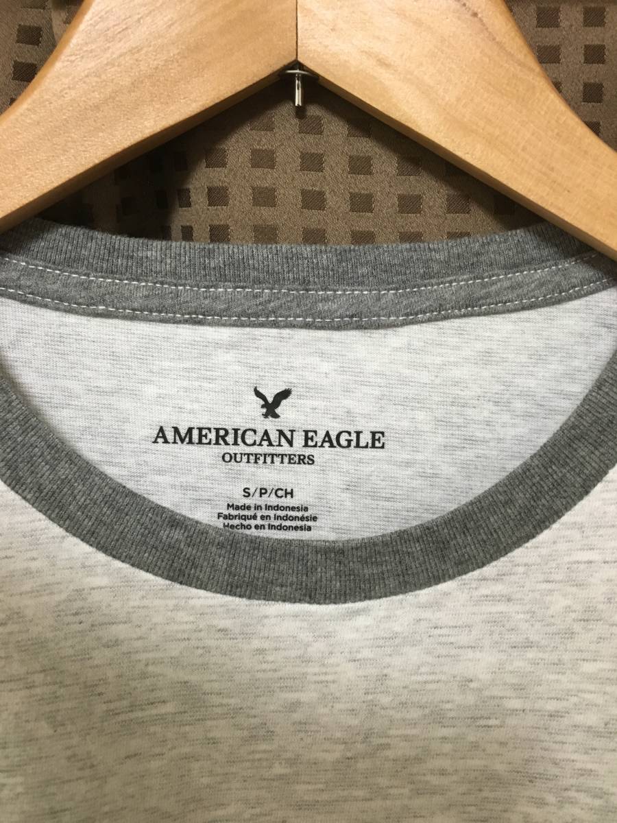 セール! お得! 3枚セット 正規品 本物 新品 アメリカンイーグル Tシャツ AMERICAN EAGLE 上品 爽やか シルエット綺麗 グレー系 XS ( S_画像2