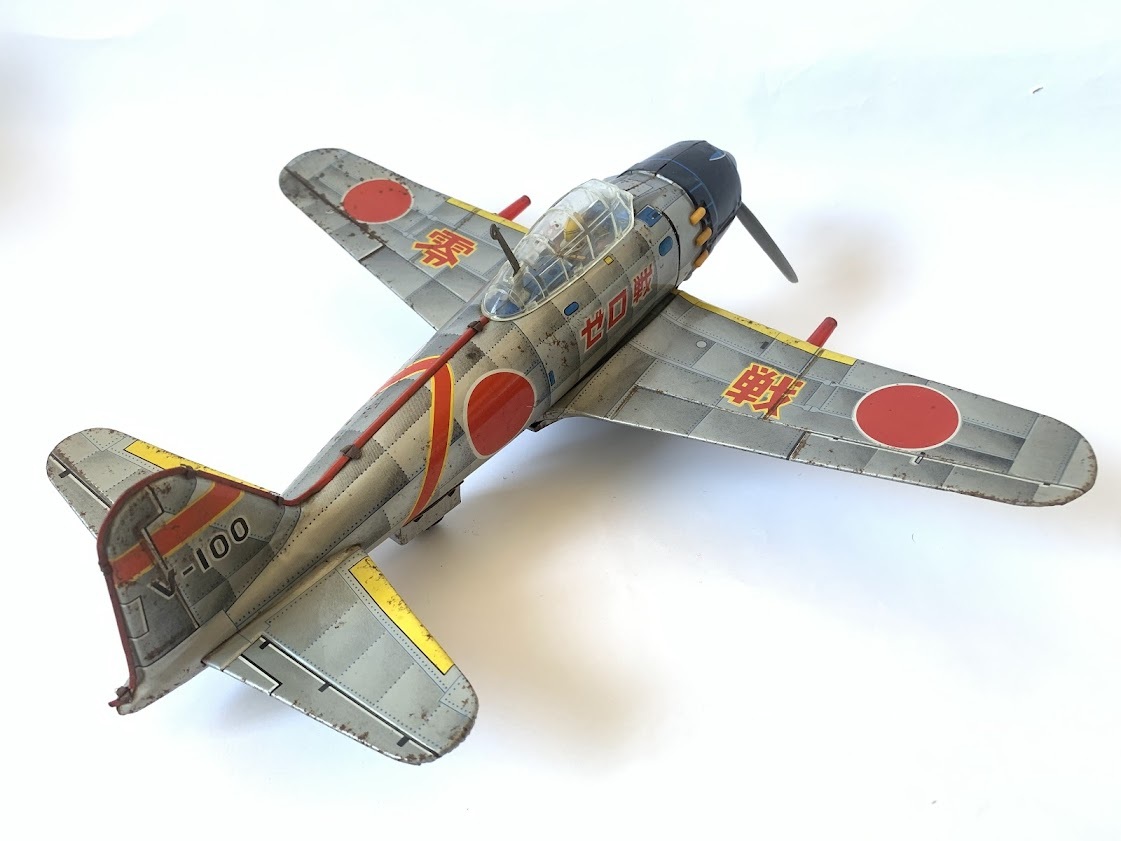 野村トーイ ブリキ ゼロ戦 零戦 零式艦上戦闘機 プロペラ 戦闘機 野村トーイ ブリキ ゼロ戦 零戦 零式艦上戦闘機 プロペラ 戦闘機