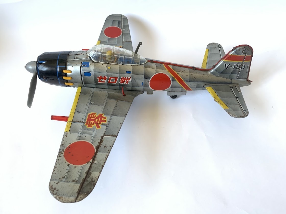 野村トーイ ブリキ ゼロ戦 零戦 零式艦上戦闘機 プロペラ 戦闘機 野村トーイ ブリキ ゼロ戦 零戦 零式艦上戦闘機 プロペラ 戦闘機