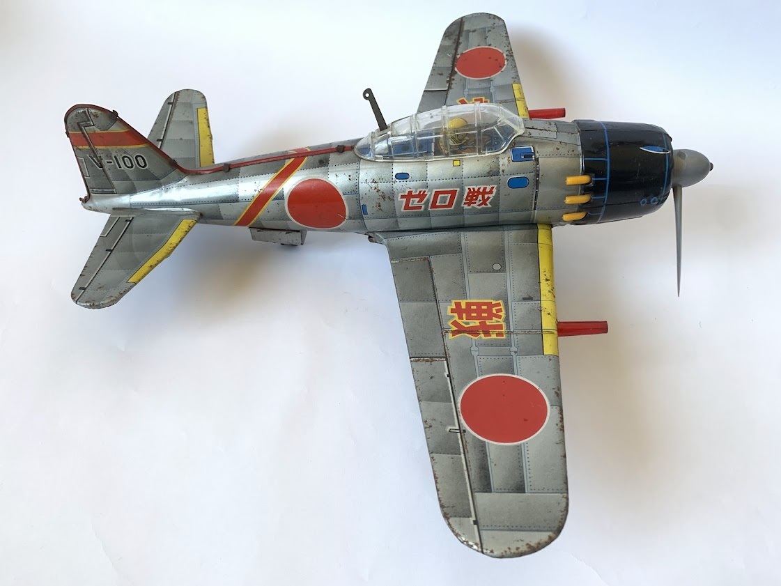 野村トーイ ブリキ ゼロ戦 零戦 零式艦上戦闘機 プロペラ 戦闘機 野村トーイ ブリキ ゼロ戦 零戦 零式艦上戦闘機 プロペラ 戦闘機
