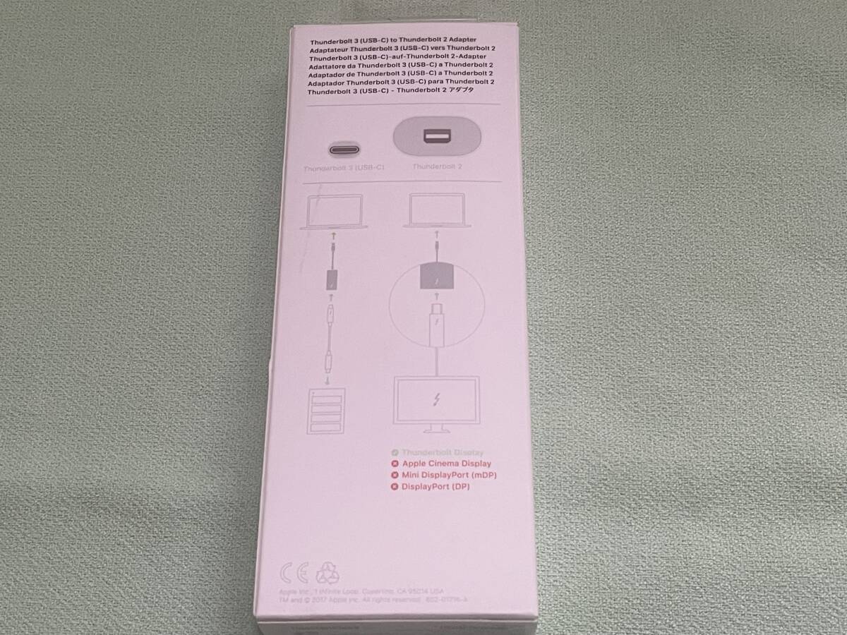 【匿名送料無料】即決 Apple純正 Thunderbolt3（USB-C）- Thunderbolt2アダプタ MMEL2AM/A★A1790の画像8