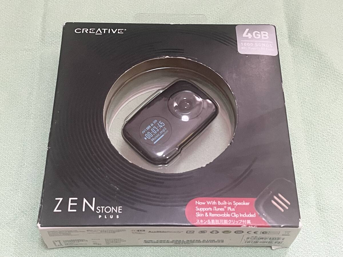 【匿名送料無料】新品即決 CREATIVE クリエイティブ ZEN STONE PLUS 4GB ZN-STPK4G-BK★ブラック_画像1