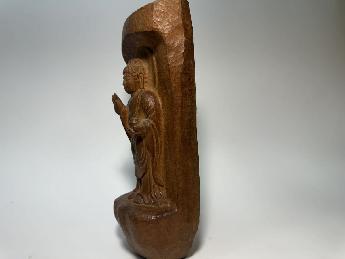 DH312 ^ Buddhism fine art sculpture house . rice field . next work superfine . sculpture tree carving ...... image H26cm