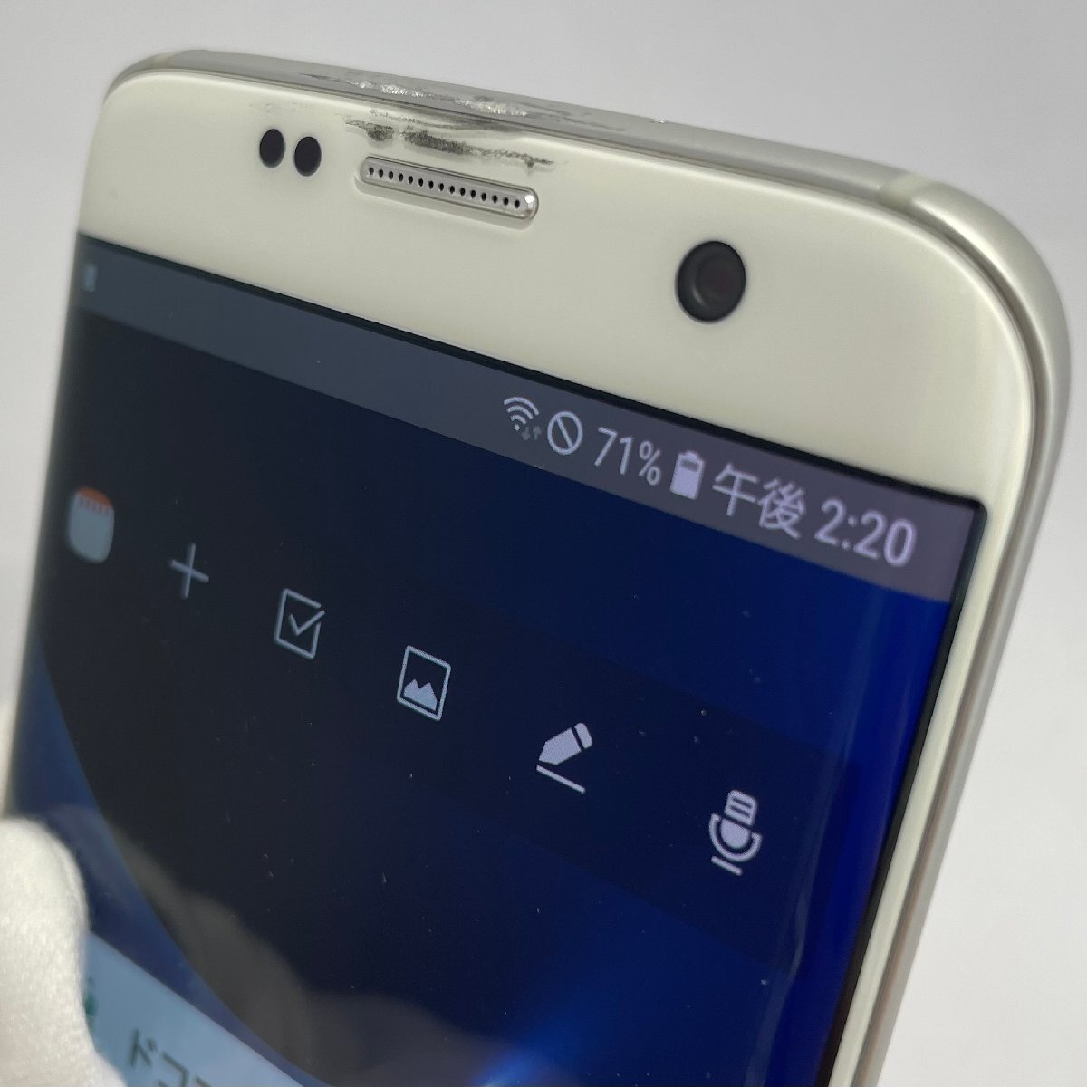 1円～【中古】Galaxy S7 edge SC-02H　docomo端末　Samsung　SIMロック解除済み　〇判定_画像3