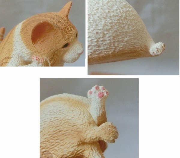 「Three legs」ANIMAL LIFE FUMEAN CATS フィギュア 原型製作 朝隈俊男 動物 置物 猫　ねこ　ネコ アニマルライフ_塗装が剥げています。