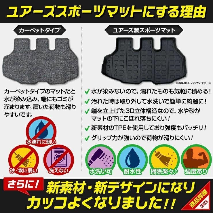 【訳あり品】 トヨタ シエンタ 専用 3D スポーツマット ラゲッジマット ラゲッジ トレー アクセサリー ドレスアップ TOYOTA　送料無料!_画像3