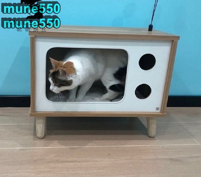 ミニ猫の巣　未使用☆猫の別荘 実木猫のハウス/猫棚/猫ケージ_画像4