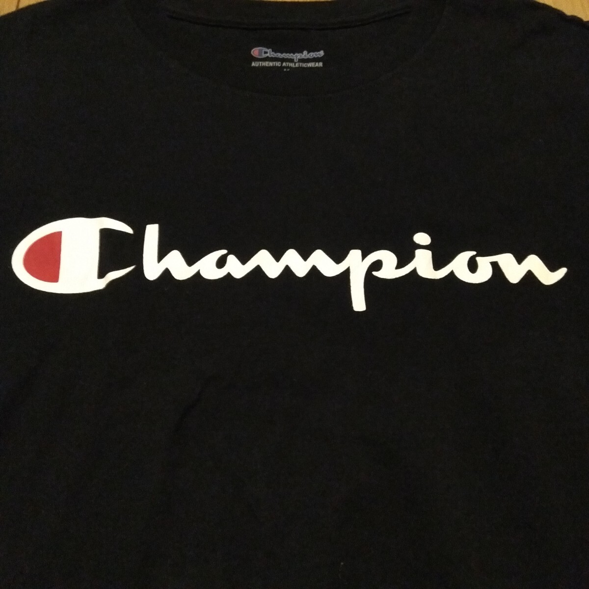 USA古着卸 Mサイズ Champion チャンピオン 文字 ロゴ プリント Tシャツ 