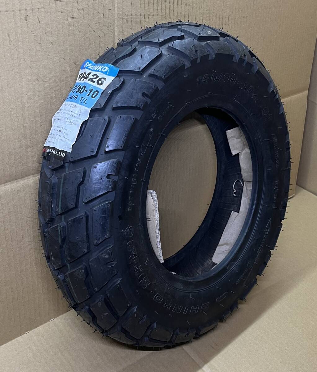 ●展示新品1点限★SHINKO シンコー★SR426●130/90-10●フロント/リア/タイヤ/チューブレス●70J 4PR ズーマー BWS/ビーウィズ/125 12S73_画像1