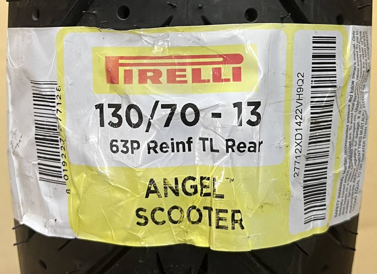 展示新品1点限◎製造22年★PIRELLI ピレリ エンジェル スクーター ANGEL SCOOTER●130/70-13●リア/タイヤ/チューブレス PCX/125/160 12S68_画像8