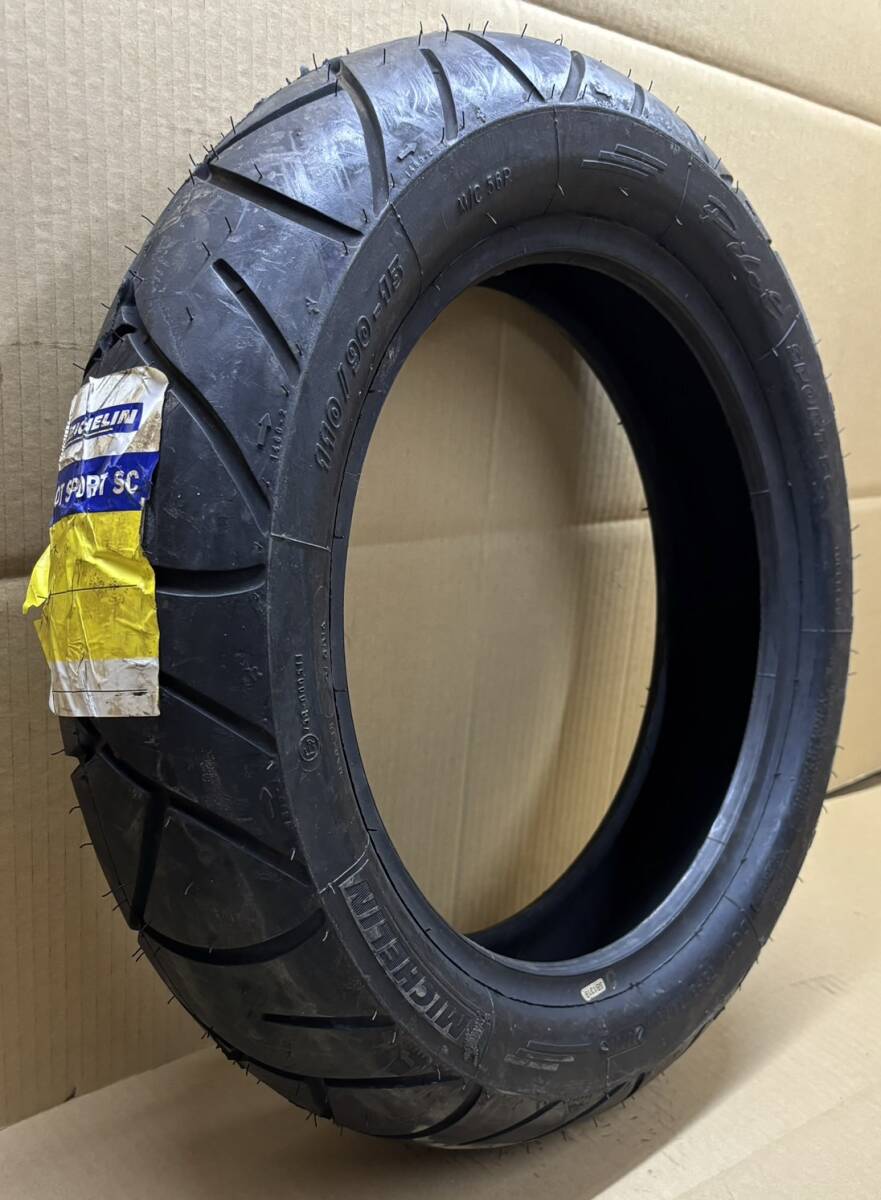 数量限定●展示新品★MICHELIN ミシュラン●PILOT SPORT SC●110/90-13★フロント/タイヤ/チューブレス●フォルツァ スカイウェイブ 12S69Z_画像1