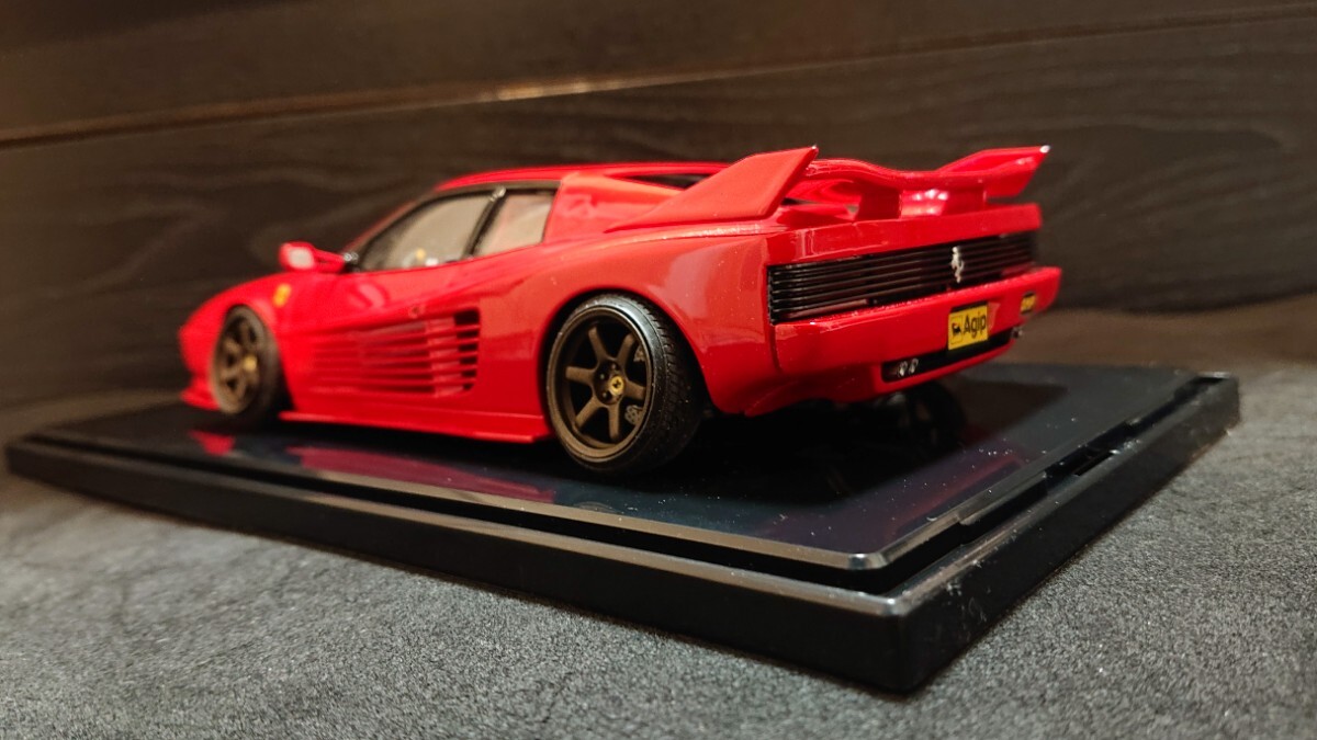  final price Fujimi 1/24 Ferrari 512TR America plastic model custom final product case attaching secondhand goods 