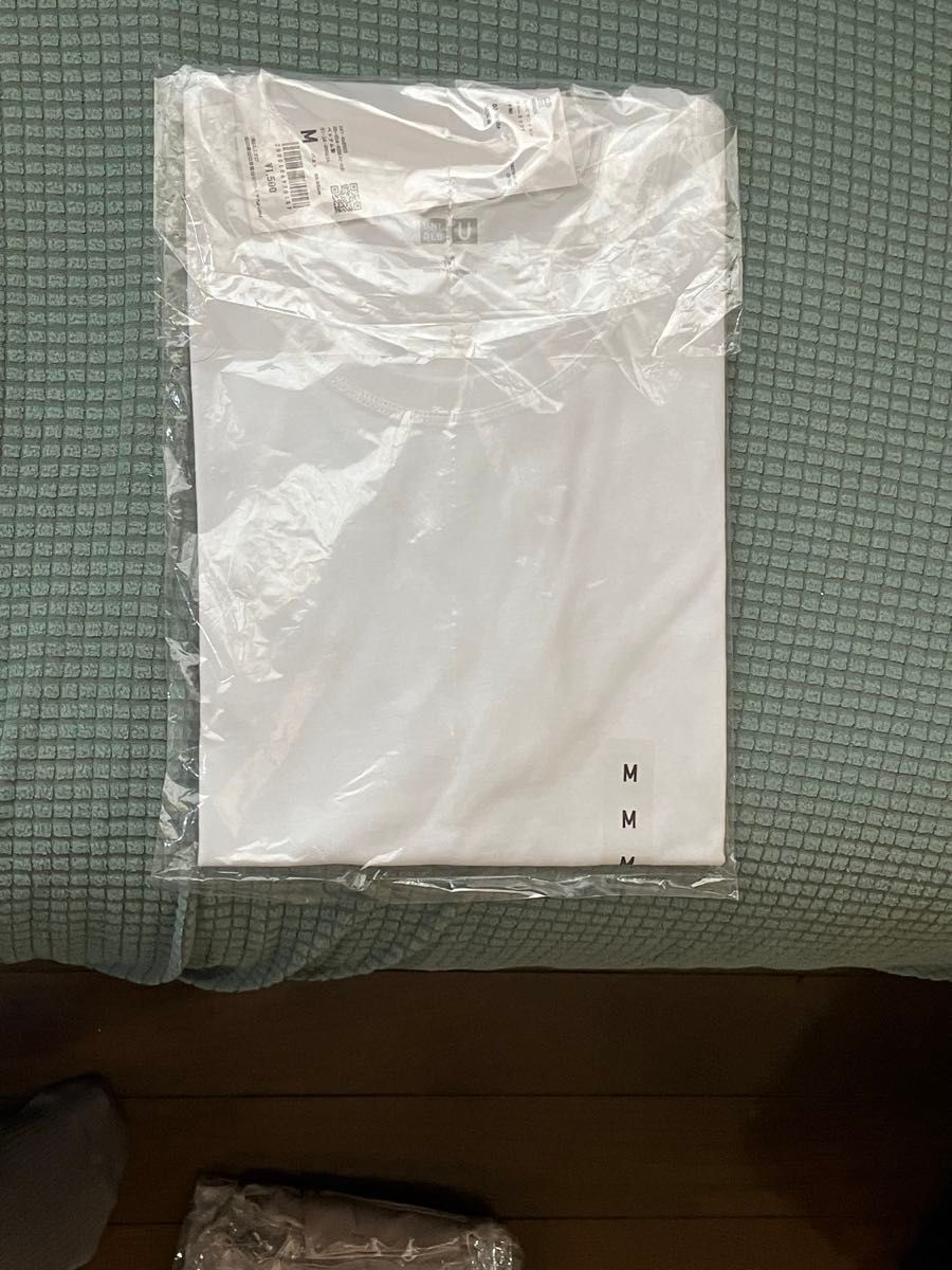 ユニクロ　スーピマコットンクルーネックT 白　半袖　新品　Mサイズ　