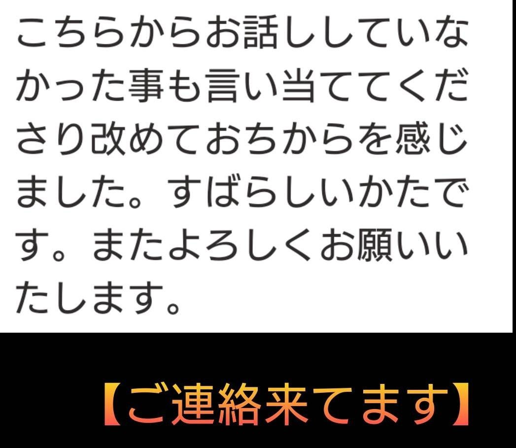 【霊視電話鑑定】1点限りです。初対面向け30分コース。恋愛/仕事/人間関係/分岐点等。有形です。