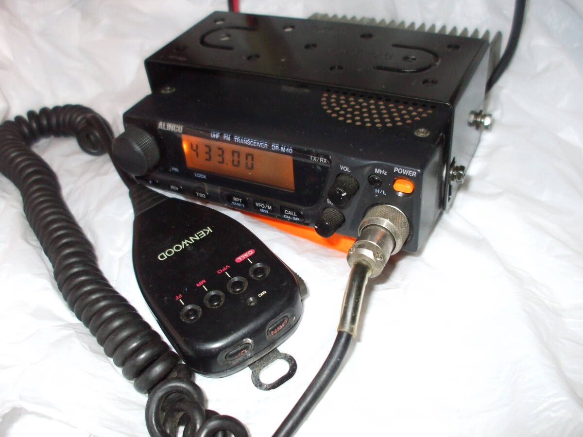 ALINCO UHF FM 430MHz TRANSCEIVER DR-M40 old . operation goods 