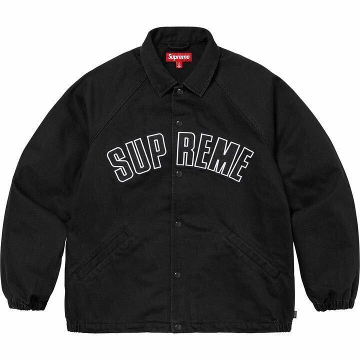 【L/送料無料】24SS Supreme ARC Denim Coaches Jacket Black Large ブラックの画像1