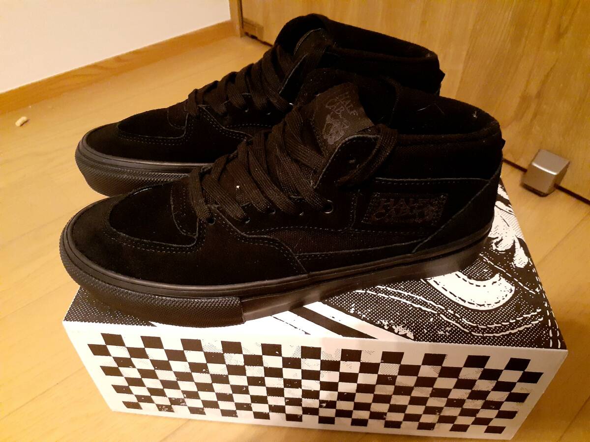 VANS バンズ スケート ハーフキャブ SKATE HALFCAB BLACK/BLACK シューズ スニーカー SKEAT 新作_画像2