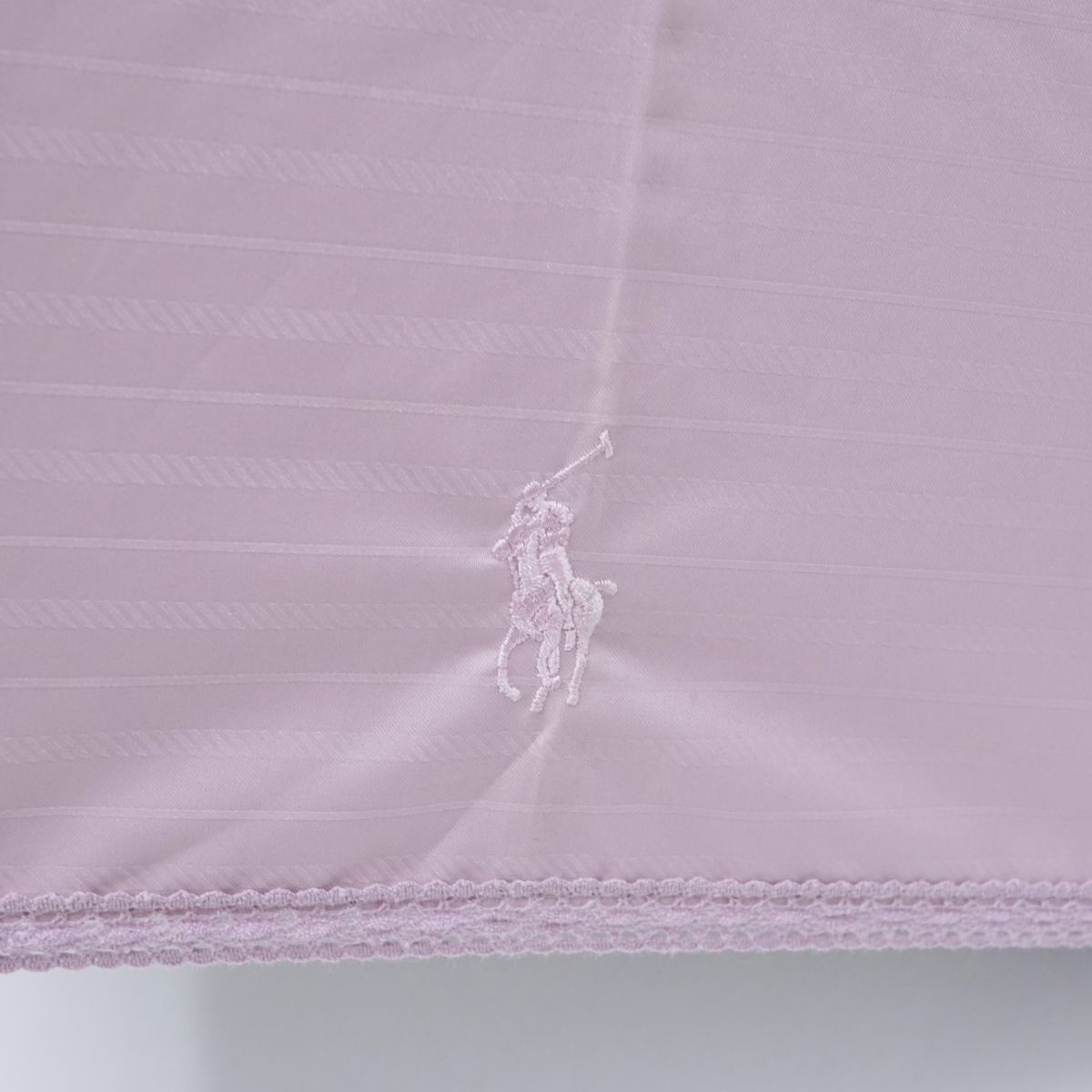 . rain combined use parasol Polo Ralph Lauren Polo Ralph Lauren USED beautiful goods one class shade border pink ..UV 50cm S0662