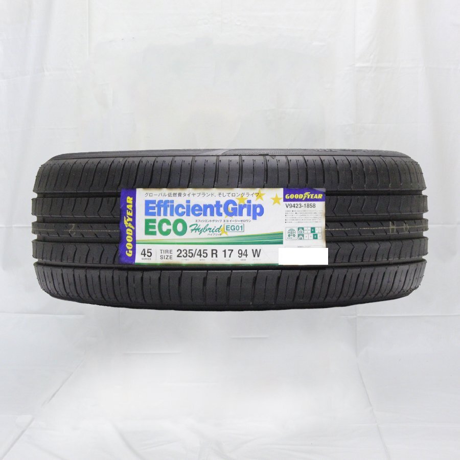 送料無料 235/45R17 94W GOODYEAR グッドイヤー EFFICIENT GRIP ECO EG01 19年製 正規品 新品 サマータイヤ 1本価格 【セール品】_画像1