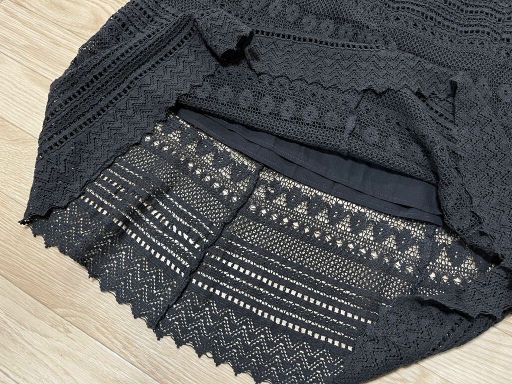 SIMPLICITE シンプリシテェ|かぎ編みレース風マキシフレア SIMPLICITE シンプリシテェ|かぎ編みレース風マキシフレア