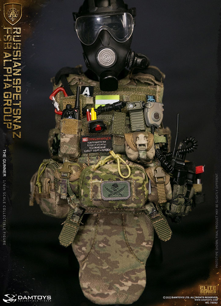 DAMTOYS 1/6 ベスト ベルト ポーチ 小物 ロシア連邦安全局アルファチームFSB ALPHA機関銃手 検 DAM VTS DID ホットトイズ_画像7