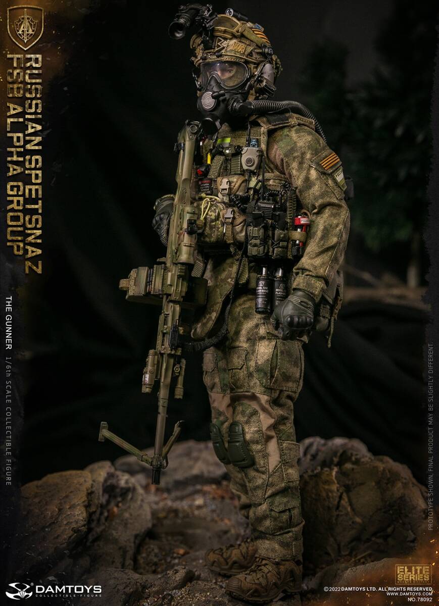 DAMTOYS 1/6 閃光弾 ロシア連邦安全局アルファチームFSB ALPHA機関銃手 検 DAM VTS DID ホットトイズ_画像2