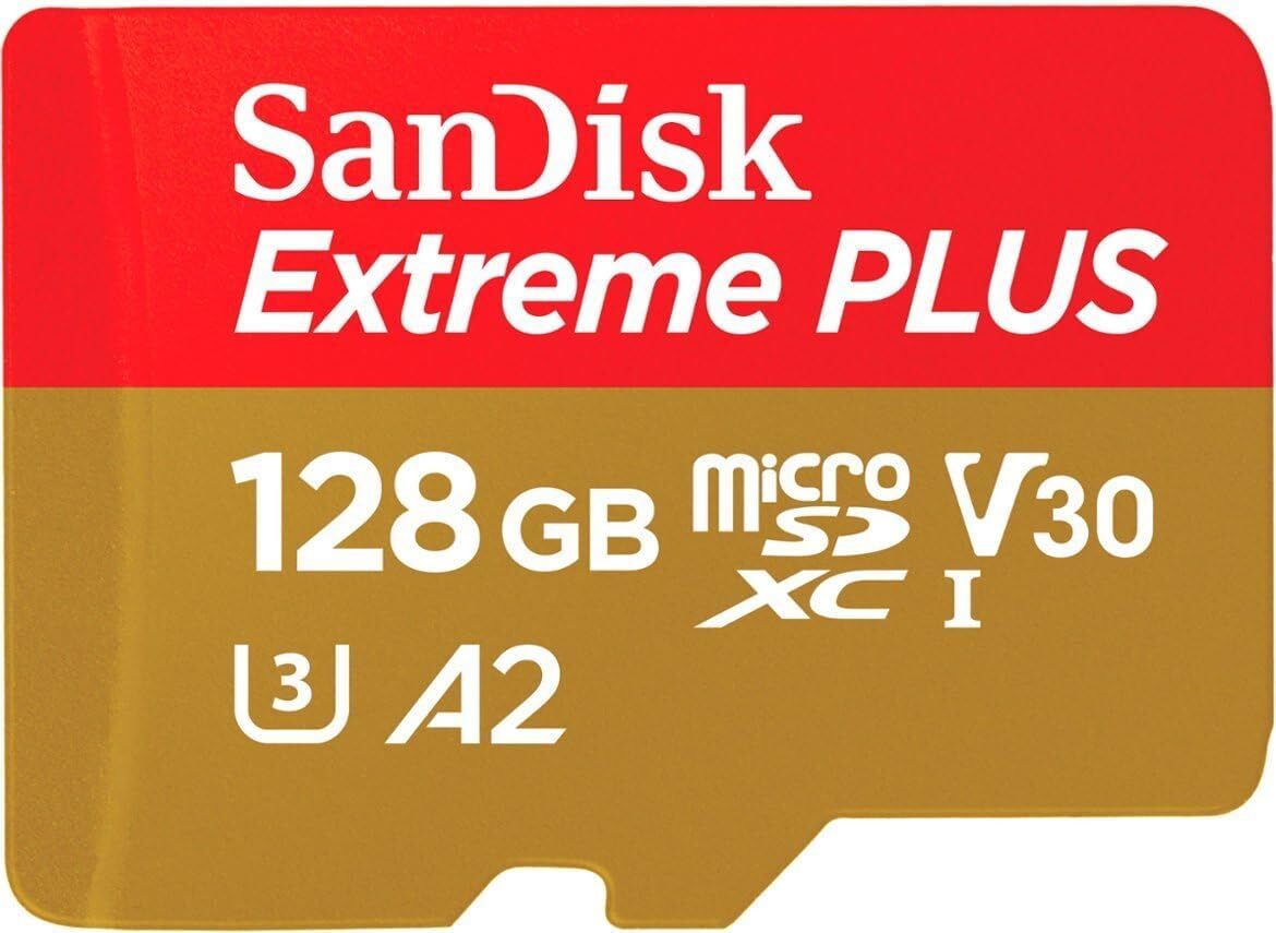新品 未使用品 !! SanDisk Extreme Plus microSDXC 128GB アダプター付属 サンディスク エクストリームプラスの画像1