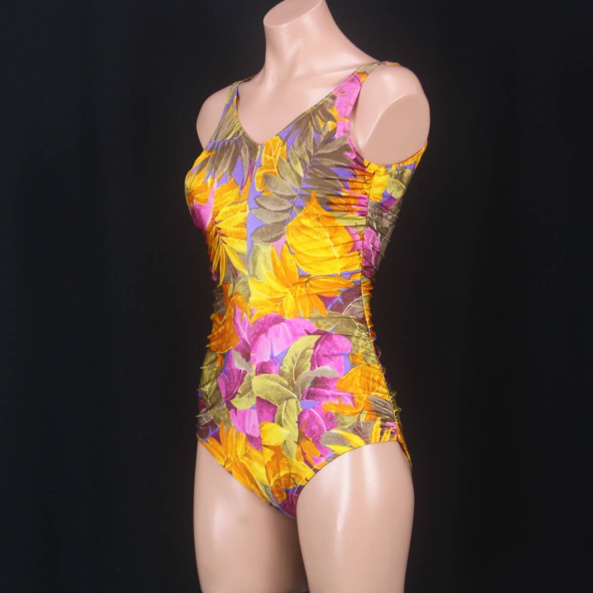 C0487*1 иен ~ есть перевод женский купальный костюм resort рисунок orange фиолетовый лиловый модный 11 размер gya The -.... One-piece море костюмы 