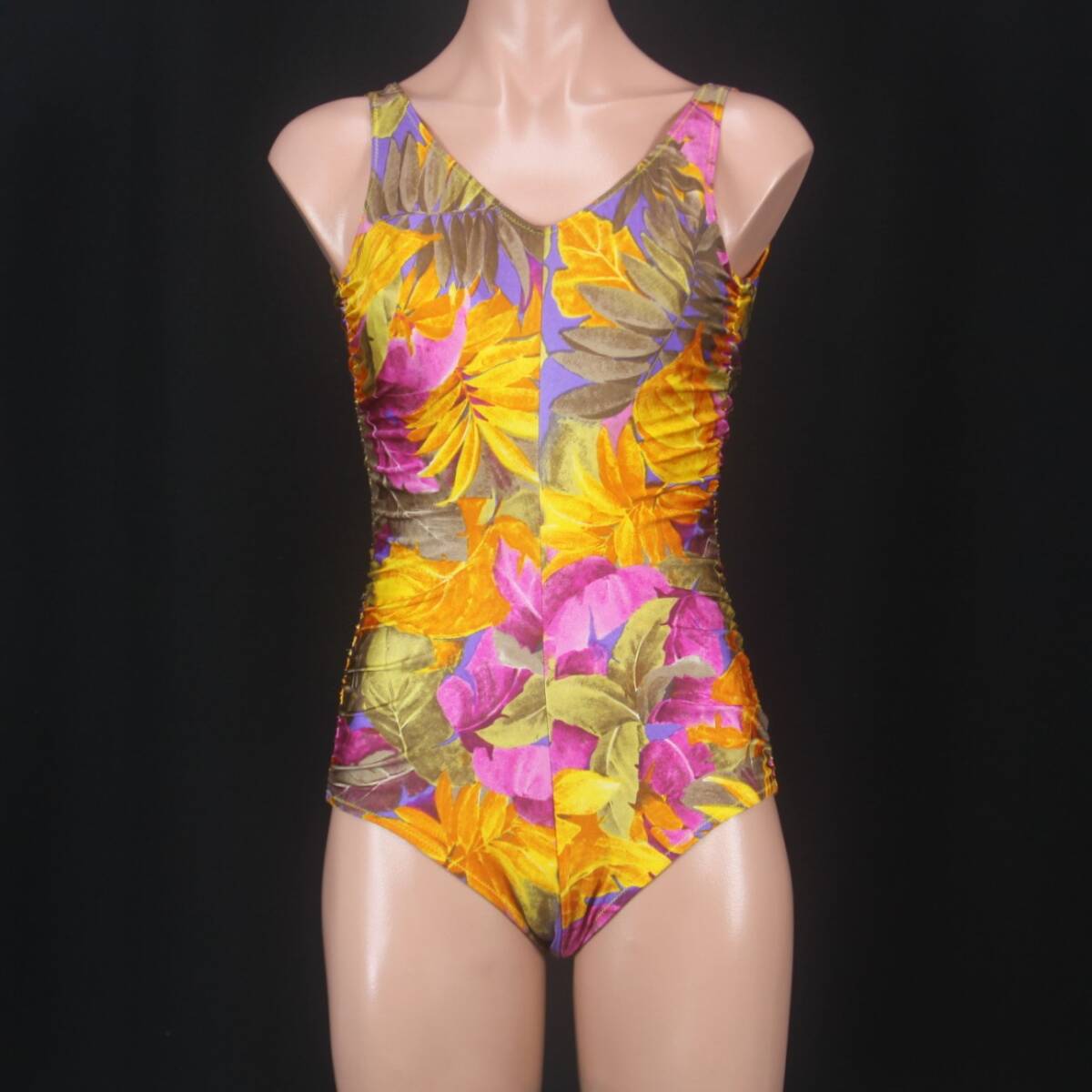 C0487*1 иен ~ есть перевод женский купальный костюм resort рисунок orange фиолетовый лиловый модный 11 размер gya The -.... One-piece море костюмы 