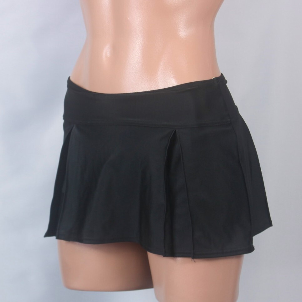 U9206* мини-юбка купальный костюм низ бикини женщина женский 140 размер Anne sko в одном корпусе черный одноцветный плавки плавание Pooh рубин chi море 
