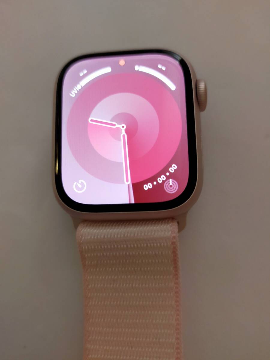 美品 Apple Watch Series9 GPS+Cellularモデル 41mm ピンク アップルウオッチ MRJ13J/A A2982