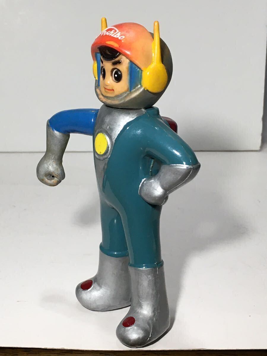  old sofvi approximately 15.5cm details unknown ( search light speed ESP? TOSHIBA/ Toshiba mascot character? doll figure Showa Retro rare article?