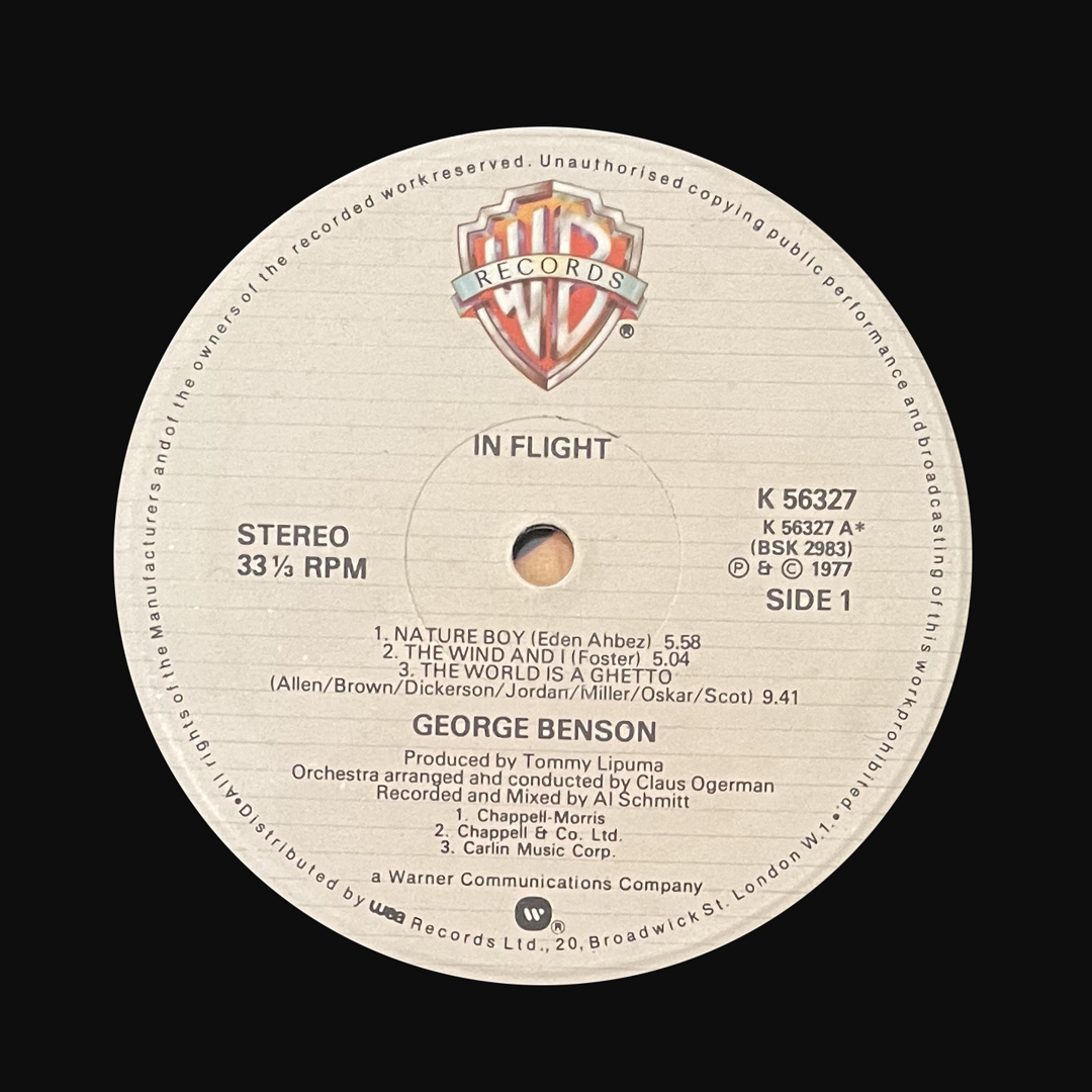 George Benson - In Flight レコード LP Smooth Jazz, Jazz-Funk, Fusion_画像4