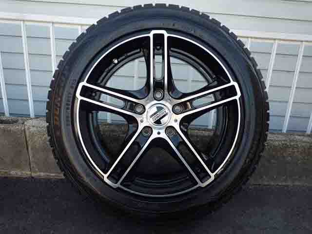 中古 BMW/MINI/ミニ/クロスオーバー/DUNLOP/ダンロップ/205/55R17 91Q/17インチAW/スタッドレスタイヤ+ホイール(17×7J)4本セット/2014年製_画像3